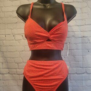 Jessica Simpson Flower Power Solids Twist Front Cami and Bottoms